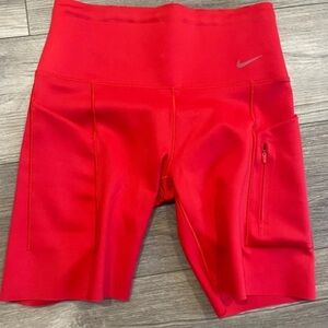 Nike Women's Bright Red go Shorts